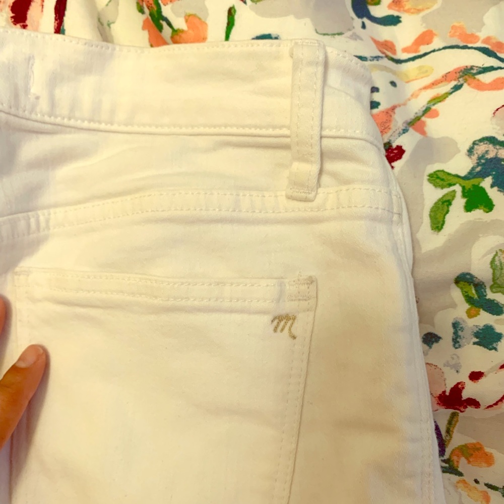 White denim high-rise Madewell Jeans
